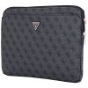 103506 guess computer sleeve 4g triangle logo puzdro na notebook tablet 14 so zipsom vreckom z ekokoze cierne