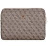 103503 1 guess computer sleeve 4g triangle logo puzdro na notebook tablet 14 so zipsom vreckom z ekokoze hnede