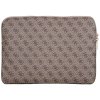 103503 2 guess computer sleeve 4g triangle logo puzdro na notebook tablet 14 so zipsom vreckom z ekokoze hnede