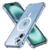 104028 techsuit shockproof clear silicone magsafe obal na iphone 17 priehladny