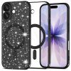 105099 techsuit luxury glitter magsafe ochranny obal na iphone 17 cierny