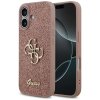 109644 guess fixed glitter big 4g puzdro na iphone 17 ruzove