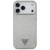 110088 1 guess glitter triangle logo magsafe puzdro na iphone 17 pro max strieborne