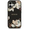 110172 1 guess grained flowers magsafe puzdro na iphone 17 cierne