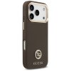 109851 2 guess grained strass logo magsafe puzdro na iphone 17 pro hnede