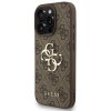 109986 1 guess hardcase 4g classic logo s popruhom obal na iphone 16 pro max hnedy