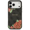 109599 1 guess hardcase 4g flowers print magsafe obal na iphone 17 pro cierny