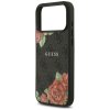 109599 4 guess hardcase 4g flowers print magsafe obal na iphone 17 pro cierny