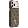 109950 1 guess hardcase 4g strass logo magsafe obal na iphone 17 pro max hnedy