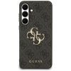 110760 2 guess leather 4g metal logo obal na samsung galaxy s25 fe cierny