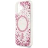 109755 4 guess resin bottom glitter magsafe obal na iphone 17 ruzovy