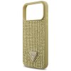 109629 4 guess rhinestone triangle logo obal na iphone 17 pro zlaty