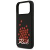 109815 4 karl lagerfeld silicone heart sign logo magsafe obal na iphone 17 pro max cierny