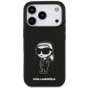 108375 2 karl lagerfeld silicone sketch logo obal na iphone 17 pro cierny karl
