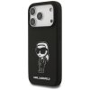 108375 5 karl lagerfeld silicone sketch logo obal na iphone 17 pro cierny karl