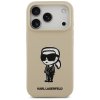 108384 4 karl lagerfeld silicone sketch logo obal na iphone 17 pro hnedy karl