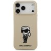 108393 1 karl lagerfeld silicone sketch logo obal na iphone 17 pro max hnedy karl