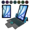 111339 techsuit keytab pro puzdro s klavesnicou ochranne sklo s rgb bezdrotovou klavesnicou drziakom na stylus na ipad air 11 2024 2025 cierne