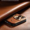 109131 4 torras qpro leather series kozeny obal na iphone 17 pro hnedy