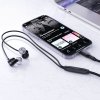 114108 3 acefast wired earphones l8 kablove sluchadla type c in ear s mikrofonom ovladanim silikonove flexibilne 1 2m sive