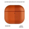 114273 4 fixed podsleather case kozene puzdro pre airpods 4 hnede