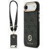 112023 guess 4g strass logo with big strap metal button magsafe puzdro pre iphone 17 air cierne