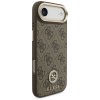 112026 4 guess 4g strass logo with big strap metal button magsafe puzdro pre iphone 17 air hnede