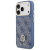 112002 5 guess 4g strass logo with big strap metal button magsafe puzdro pre iphone 17 pro modre