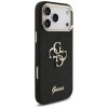 112164 5 guess fixed glitter big 4g metal frame puzdro pre iphone 17 pro max cierne