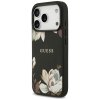 112119 3 guess grained flowers magsafe puzdro pre iphone 17 pro cierne