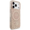 113157 4 guess iml flowers allover electroplated with pearl strap magsafe puzdro pre iphone 17 pro ruzove