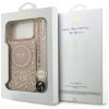 113160 6 guess iml flowers allover electroplated with pearl strap magsafe puzdro pre iphone 17 pro max ruzove