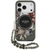 112068 guess iml flowers with pearl strap magsafe puzdro pre iphone 17 pro cierne