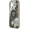 111843 3 guess iml metal glitter flowers triangle magsafe puzdro pre iphone 17 cierne