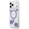111873 4 guess resin flowers and glitter magsafe puzdro pre iphone 17 pro max fialove