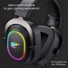 113970 1 havit herne sluchadla h2002p s rgb podsvietenim mikrofon 53mm menic 2m kabel cierne