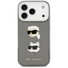 111708 1 karl lagerfeld hardcase grained k c heads pins and logo puzdro pre iphone 17 pro sive