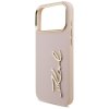 111801 4 karl lagerfeld hardcase script logo puzdro pre iphone 17 pro max ruzove