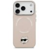 113208 3 karl lagerfeld leather choupette pin magsafe puzdro pre iphone 17 pro max ruzove