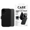 113517 7 panzerglass care feature magsafe tango two in one wallet puzdro pre iphone 17 cierne