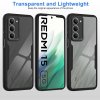 113007 5 techsuit colorverse 360 series screen protector puzdro s ochranou displeja pre xiaomi redmi 15 4g redmi 15 5g cierne