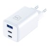 116850 1 3mk wall charger hyper sietova nabijacka usb a usb c gan technologia 65w qx4 nehorlavy material v0 biela