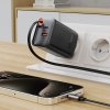 116700 5 acefast wall charger a111 sietova nabijacka vysuvny kabel rychlonabijanie gan technologia 2 usb c usb 67w 3a 65 cm cierna