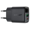 116688 1 acefast wall charger a114 sietova nabijacka digitalny displej rychlonabijanie gan technologia usb usb c pd25w 5v 3a cierna