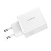 116607 2 baseus wall charger sietova nabijacka gan technologia 2 usb usb c rychlonabijanie 30w biela