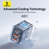 116607 9 baseus wall charger sietova nabijacka gan technologia 2 usb usb c rychlonabijanie 30w biela