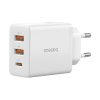 116607 baseus wall charger sietova nabijacka gan technologia 2 usb usb c rychlonabijanie 30w biela