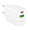 116877 1 borofone wall charger fuente bn27 sietova nabijacka dual port usb usb c pd20w qc3 0 gan technologia biela