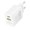 116880 1 borofone wall charger fuente bn29 sietova nabijacka dual port usb usb c pd30w qc3 0 gan technologia biela