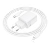 116892 2 borofone wall charger fuente bn29 sietova nabijacka usb c lightning kabel v baleni usb usb c pd30w qc3 0 gan technologia biela